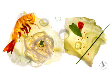 Photographe culinaire - Art à déguster - Wok de crevettes N° 4 - Bourgogne