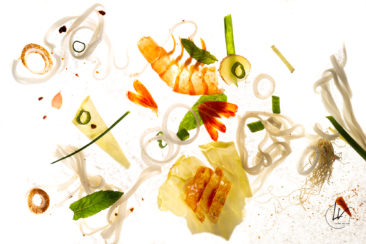 Photographe culinaire - Art à déguster - Wok de crevettes N° 2 - Bourgogne