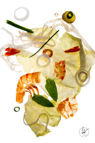 Photographe culinaire - Art à déguster - Wok de crevettes N° 1 - Bourgogne