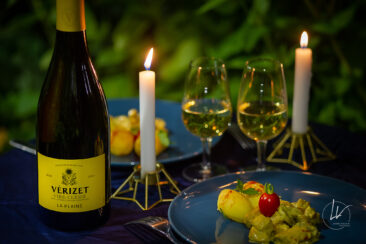 Photographie vin réseaux sociaux Compagnie de Burgondie Diner romantique accord mets et vins