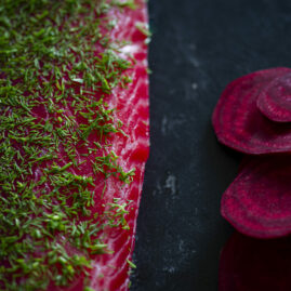Photographe culinaire - Shooting produit saumon fumé Label Rouge - Fumage de Bourgogne (71)