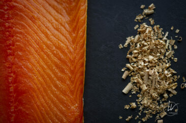 Photographe culinaire - Shooting produit saumon fumé Label Rouge - Fumage de Bourgogne (71)