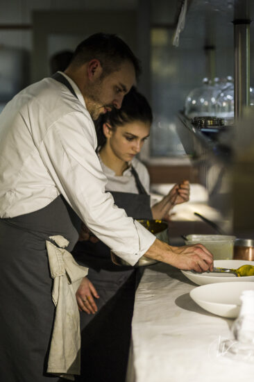 Photographe culinaire - Reportage en cuisine dîner gastronomique - Cédric Burtin et Fréderic Doucet