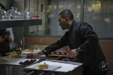 Photographe culinaire - Reportage en cuisine dîner gastronomique - Cédric Burtin et Fréderic Doucet
