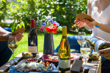 Ambiances bouteilles & accords mets et vins : un shooting pour Millebuis