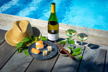 Ambiances bouteilles & accords mets et vins : un shooting pour Millebuis