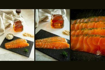Photographe culinaire - Shooting produit saumon fumé Label Rouge - Fumage de Bourgogne (71)