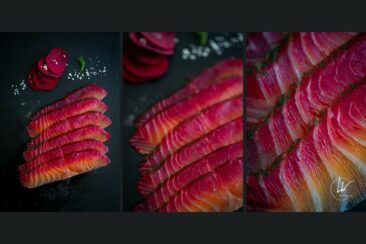 Photographe culinaire - Shooting produit saumon fumé Label Rouge - Fumage de Bourgogne (71)